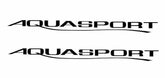 AquaSport Boat Marine Yacht Decals (Set Of 2) – OEM New Oracle